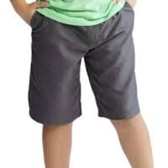 Lot of 2x [Champion] & [Univibe] Boys Sz M 8/10 Shorts - Black Plaid & Dark Gray - Picture 2 of 16